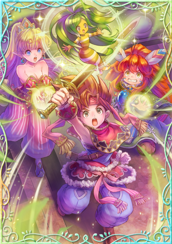 Echoes of Mana gems artwork Secret of Mana