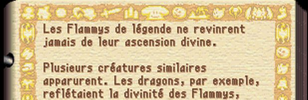 Legend of Mana encyclopédie origine des Flammy