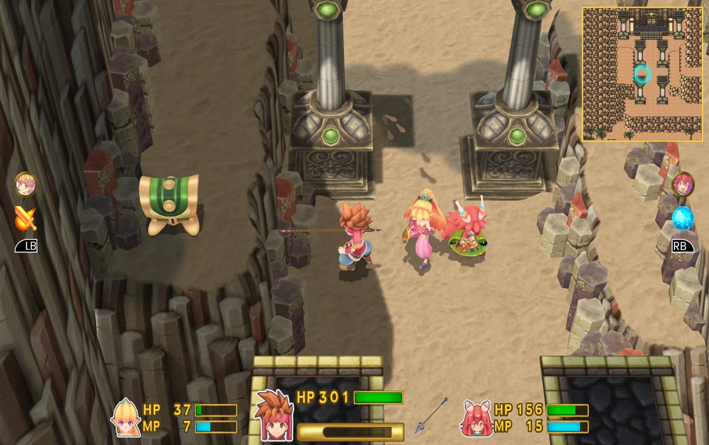 Secret of Mana coffre inaccessible