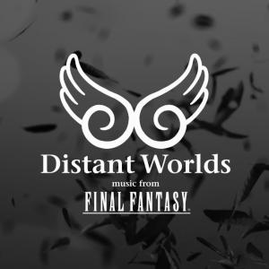 Logo affichant deux ailes stylisées et le texte "Distant Worlds music from Final Fantasy"