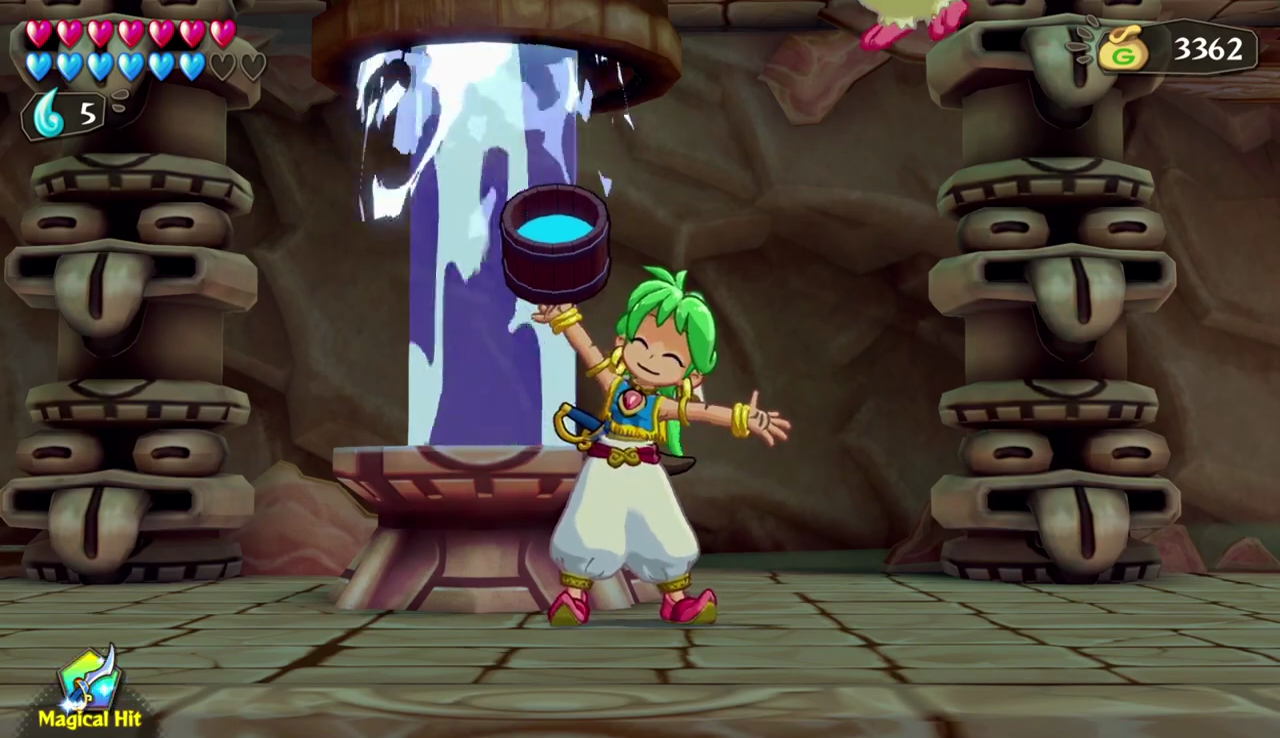 Wonder Boy Asha in Monster World niveau aquatique